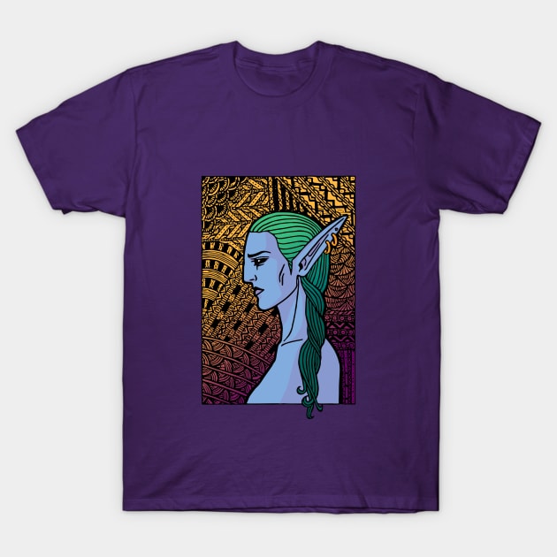 Night Elf WoW T-Shirt by Bazisa